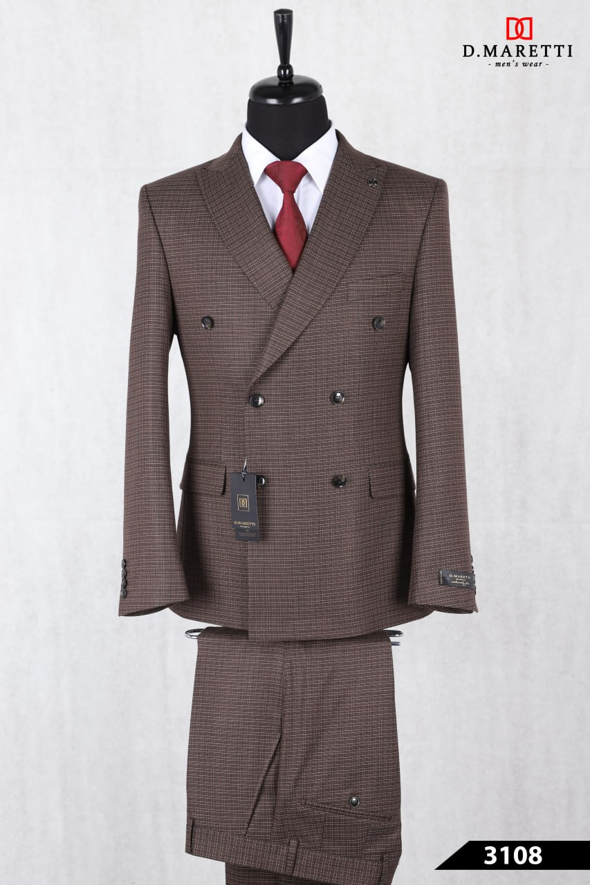Костюм двубортный C60KVZ01-3108 C60KVZ01-3108