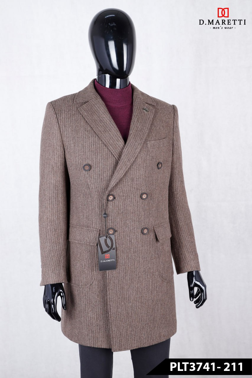 Пальто двубортное PLT-211 PLT-211